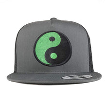 Armycrew 5 Panel Green Yin Yang Patch Flatbill Mesh Cap