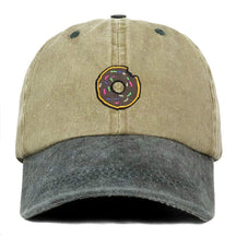 Armycrew Donut Embroidered Patch Unstructured Cotton Washed Baseball Cap