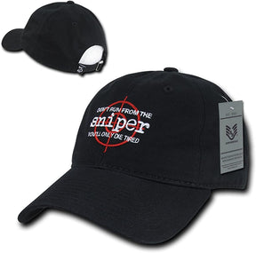 Rapid Dominance Don't Run from The Sniper Target Embroidered Adjustable Cotton Baseball Cap