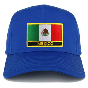 Armycrew Mexico Flag Oversized XXL Structured High Profile Baseball Cap
