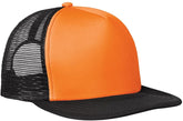 Armycrew Neon Color Flat Bill Adjustable Snapback Mesh Trucker Cap