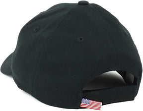 Made in USA Structured Firm Crown 100% Cotton Chino Twill Baseball Cap