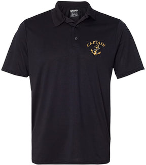 Men's Captain Ships Anchor Embroidered Premium 100% Cotton Shirt