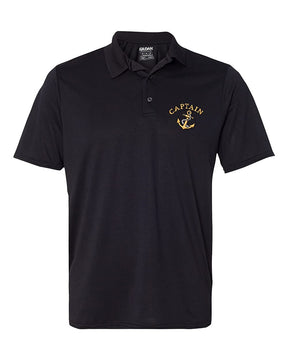 Men's Captain Ships Anchor Embroidered Premium 100% Cotton Shirt