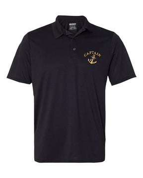 Men's Captain Ships Anchor Embroidered Premium 100% Cotton Shirt