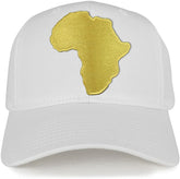 Armycrew Golden Africa Continent Map Patch Snapback Baseball Cap