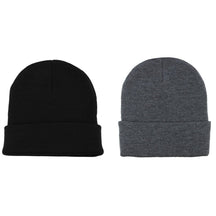 MC Winter Knit Long Cuff Beanie - 2 Pack Deal