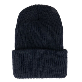 Made in USA, Acrylic Winter Watch Cap Long Cuff Folded Beanie