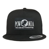 Armycrew 5 Panel POW MIA Not Forgotten Patch Flatbill Mesh Cap