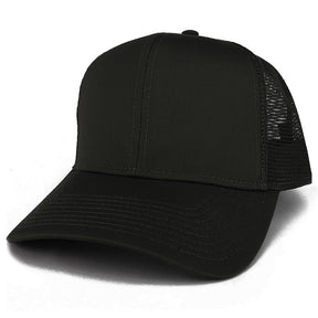 Armycrew Adjustable Solid Color Plain Cotton Polyester Blank Mesh Trucker Baseball Cap