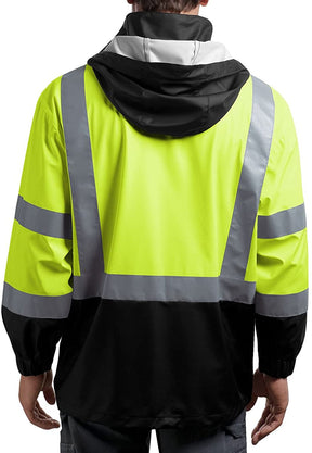 Armycrew High Visibility ANSI 107 Class 3 Windbreaker Safety Jacket
