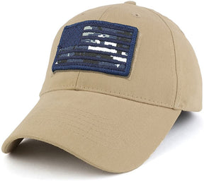 Armycrew USA Navy Flag Tactical Patch Cotton Adjustable Baseball Cap