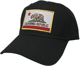 California Embroidered Iron On Patch Snapback Cap