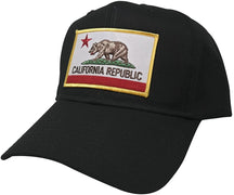 California Embroidered Iron On Patch Snapback Cap