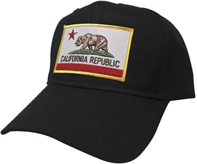 California Embroidered Iron On Patch Snapback Cap