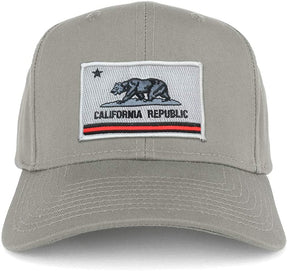 Armycrew California Thin Red Line Flag Patch Structured Baseball Cap