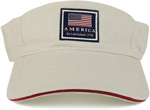 Armycrew America Established 1776 Embroidered Cotton Washed Twill Visor