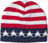 USA Flag Acrylic Beanie Stars and Stripes Knitted Hat