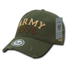 Armycrew Military Vintage Destroyed Washed Cotton Unstructured Baseball Cap