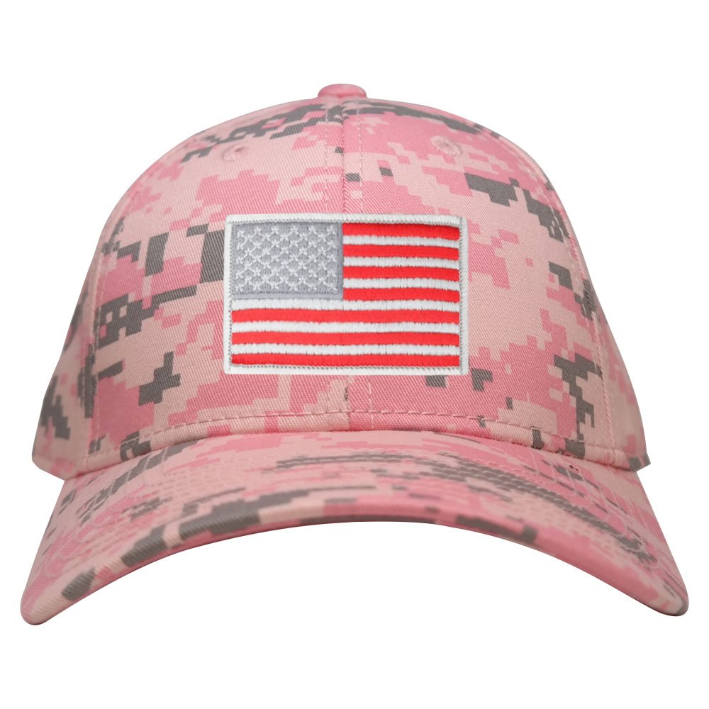 Armycrew Low Profile US American Flag Patch Camo Cap - PKD