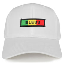 Bless Green Yellow Red Embroidered Iron on Patch Adjustable Baseball Cap