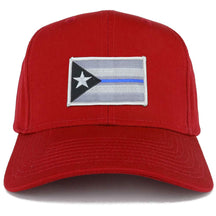 Armycrew Puerto Rico Thin Blue Line Flag Patch Structured Baseball Cap