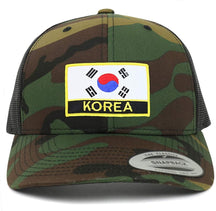 Armycrew Flexfit South Korea Flag Patch Retro Fit Trucker Mesh Cap