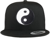 Armycrew 5 Panel White Yin Yang Patch Flatbill Mesh Cap