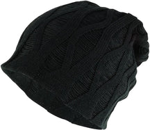 Armycrew Rasta Deep Crown Acrylic Distressed Reversible Slouchy Warm Beanie Hat
