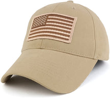 Armycrew USA American Flag Embroidered Desert Tactical Patch with Adjustable Operator Cap