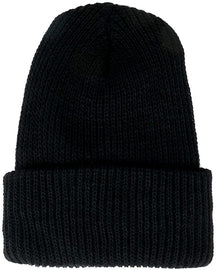 Made in USA, Acrylic Winter Watch Cap Long Cuff Folded Beanie