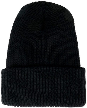 Made in USA, Acrylic Winter Watch Cap Long Cuff Folded Beanie