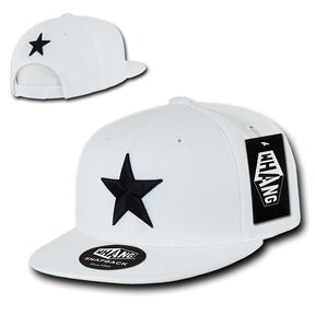 DECKY California Lone Star 3D Embroidered Flat Bill Snapback Cap