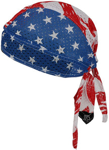 Armycrew Vented Flydanna Mesh Biker Patriotic Headwrap