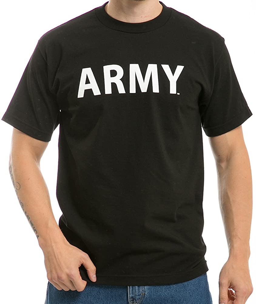 Classic U.S. Army Text 100% Cotton T-Shirt