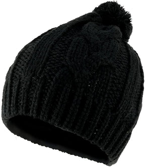 Armycrew 3 Button Winter Knitted Beanie Hat with Pom Pom