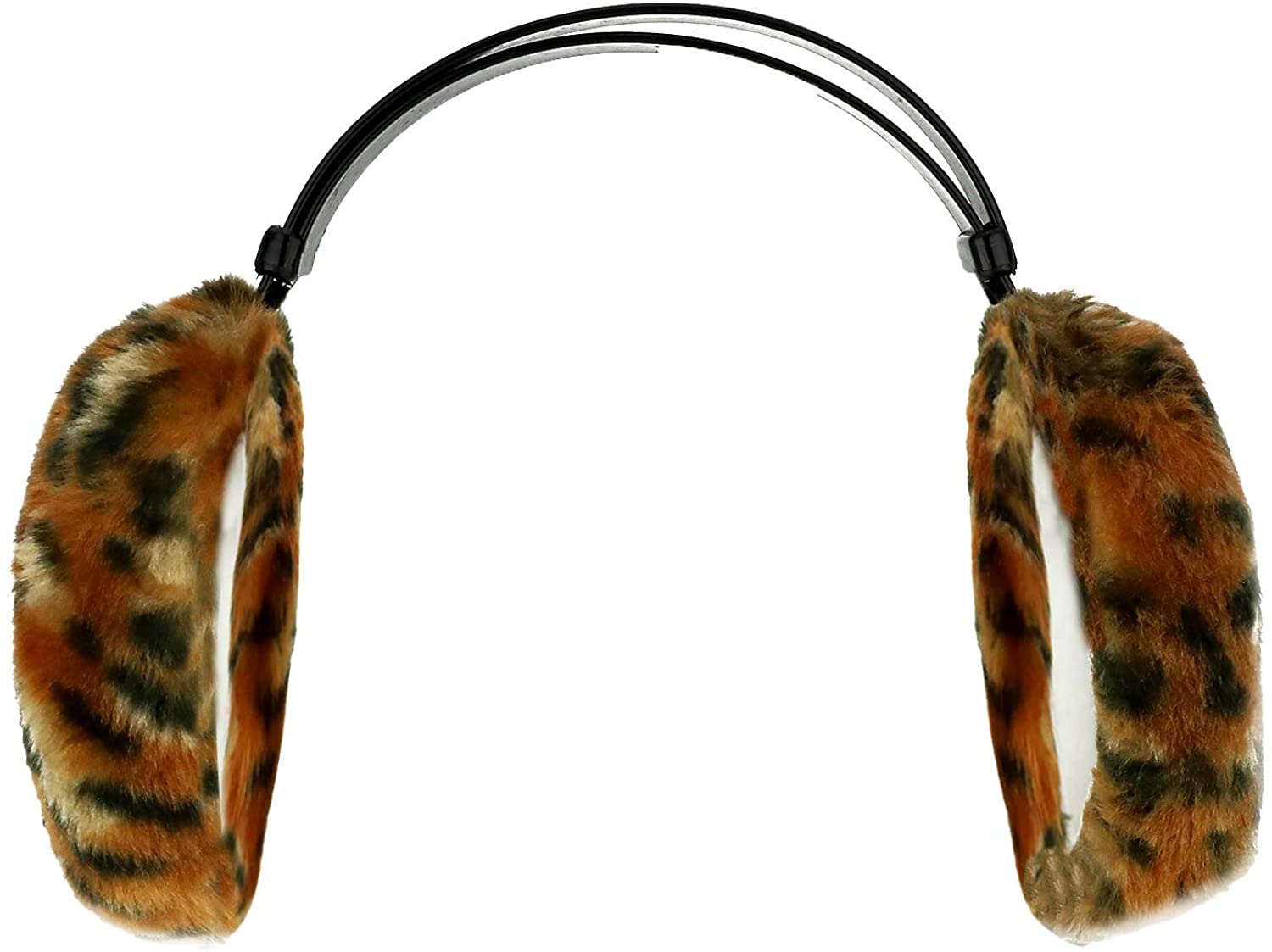Armycrew Jumbo Animal Print Foldable Winter Fur Ear muffs - Armycrew.com