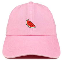 Armycrew Watermelon Embroidered Patch Unstructured Cotton Washed Baseball Cap