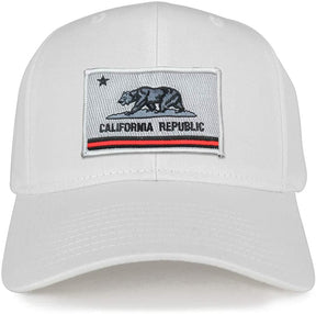 Armycrew California Thin Red Line Flag Patch Structured Baseball Cap