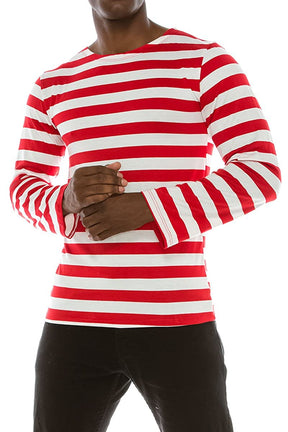 Armycrew Made in USA Men's Red White Stripe Shirt