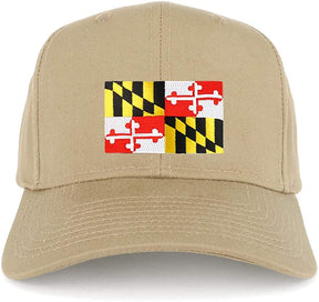 Armycrew XXL Oversize New Maryland State Flag Patch Adjustable Baseball Cap
