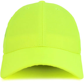 Armycrew Lightweight Bright Neon Color Polyester High Visibility Baseball Cap
