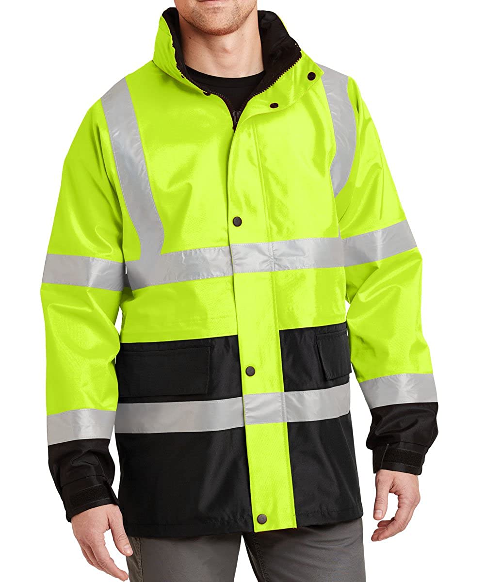 Armycrew High Visibility ANSI 107 Class 3 Safety Waterproof Parka Jacket