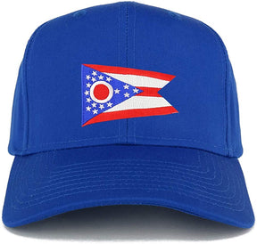 Armycrew XXL Oversize New Ohio State Flag Patch Adjustable Baseball Cap