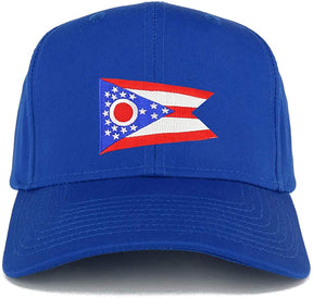 Armycrew XXL Oversize New Ohio State Flag Patch Adjustable Baseball Cap