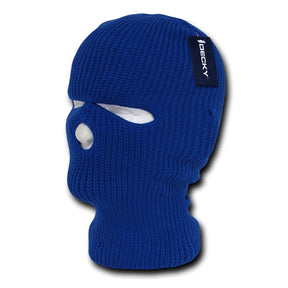 Winter Full Face Cover Acrylic Ski Mask 3 Hole Beanie Hat
