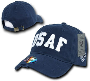 Vintage Cotton Twill Washed Military Cap - USAF