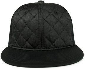 Armycrew Satin Quilted Structured Flatbill Snapback Hat