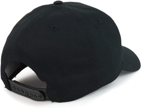 Armycrew Black Grey USA Flag Embroidered Snapback Baseball Cap Fits Upto XXL