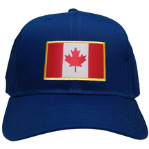 Canada Embroidered Flag Iron On Patch Gold Border Snapback Baseball Cap